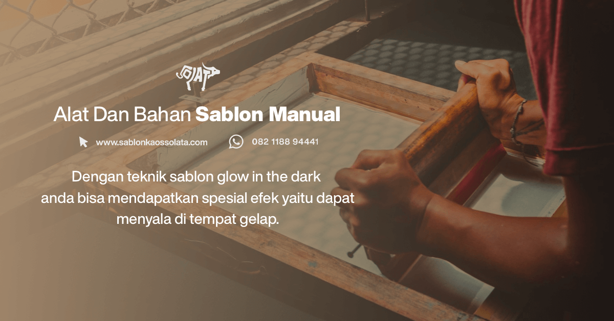 Alat dan bahan sablon manual | Sablon Baju Kaos Makassar